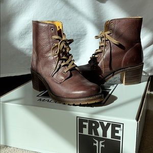 Sabrina Frye Bootie with Block Heel (in box)